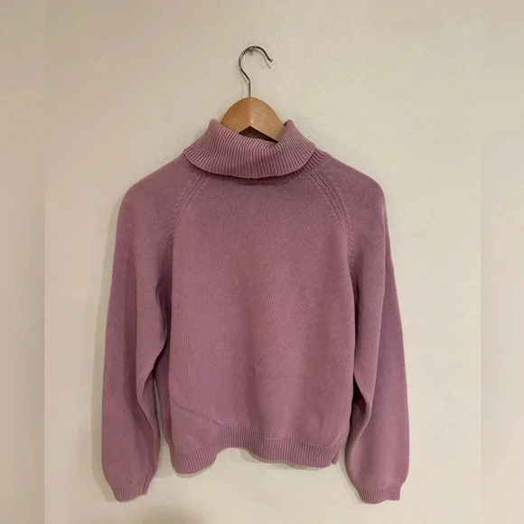 JEAN PIERRE 100% COTTON Lavender Classic Fit Turtleneck Sz M - Picture 6 of 6